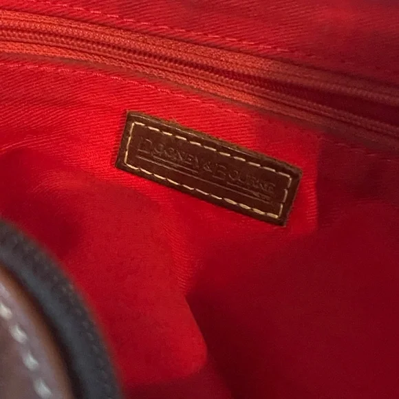 Dooney & Bourke Chocolate Brown Leather Hobo Bag - Picture 5 of 11